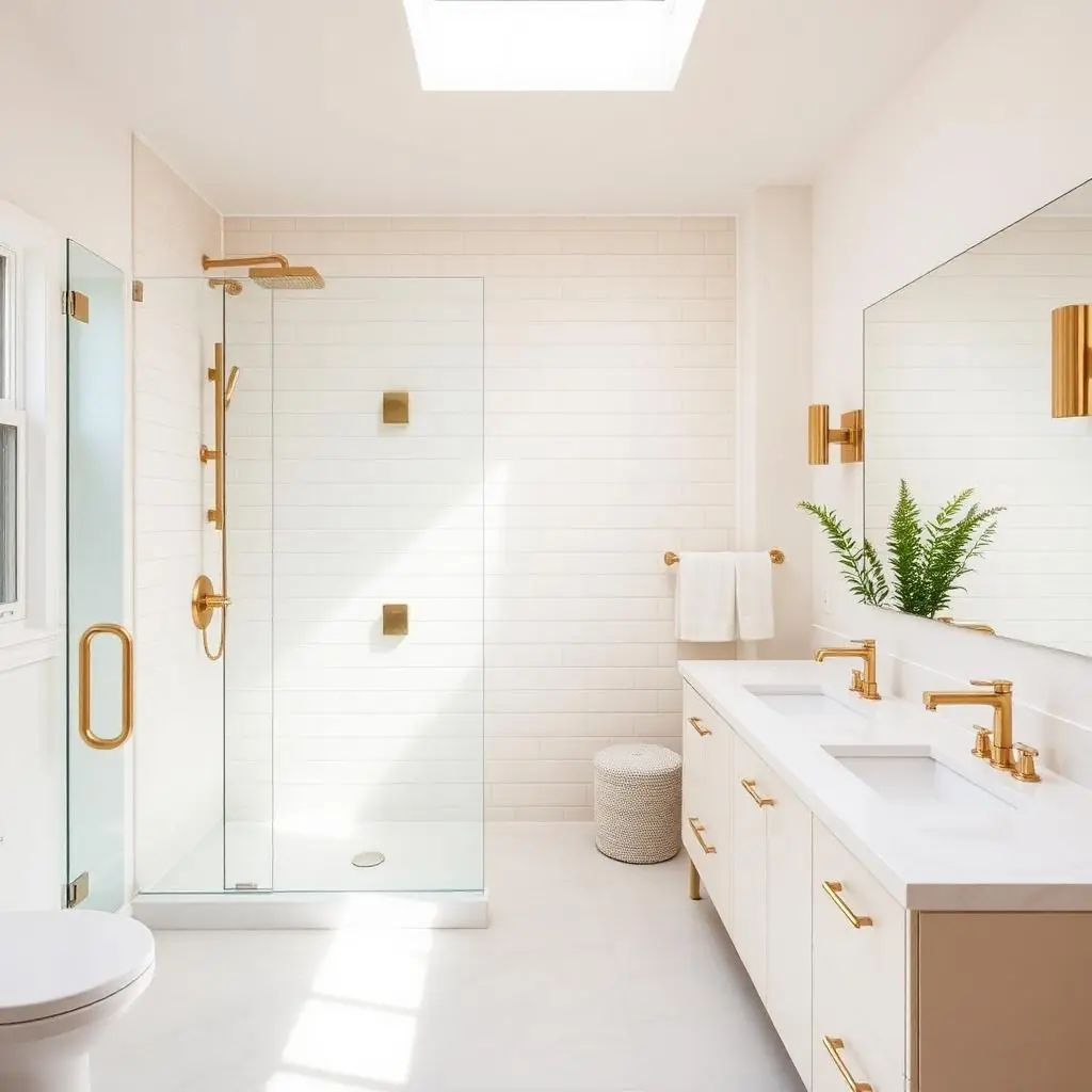 Remodeling contractor reviewing bathroom plans and samples with a homeowner