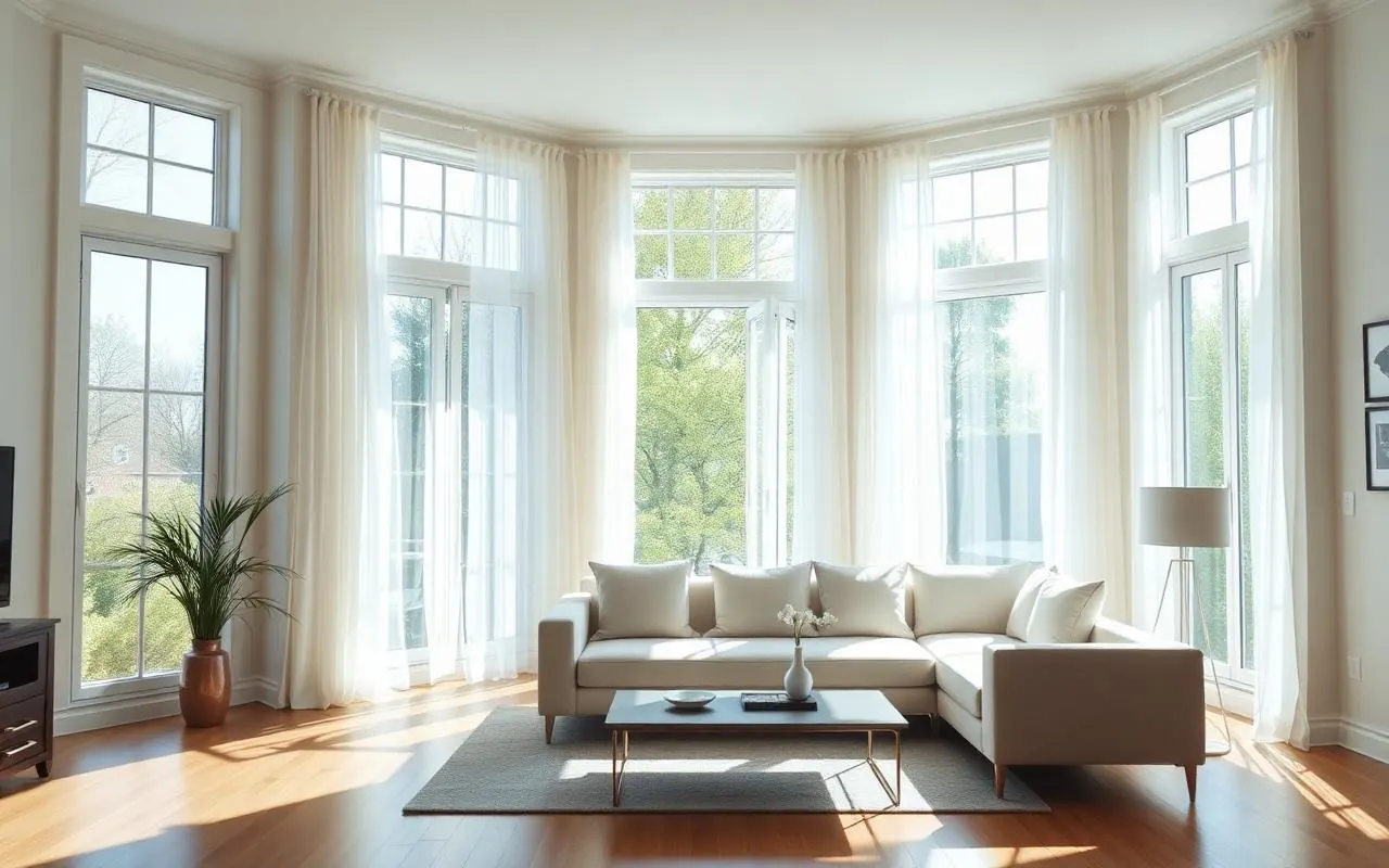 A well-kept American home at golden hour